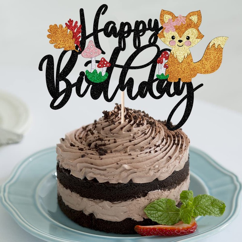 LVEUD Decoración para tarta de cumpleaños con diseño de animales