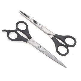 SURGICAL ONLINE Professional Hair cutting barber and hair Thinning Scissors, Texturizing Shears Salon Razor Soft Easy Finger Inserts