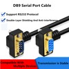 GXMRHWY DB9 RS232 Serial Port Cable Down Right Angle Male