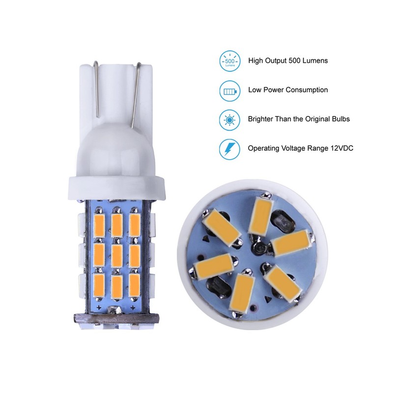 AOICANKI 20pcs Super Bright RV Trailer T10 921 194 42-SMD