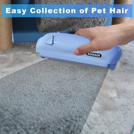 ACE2ACE Pet Hair Remover Roller, Reusable Lint Roller Hair Removal Brush Self-Cleaning Animal Fur Remover for Carpet,Sofa,Bedding-Blue