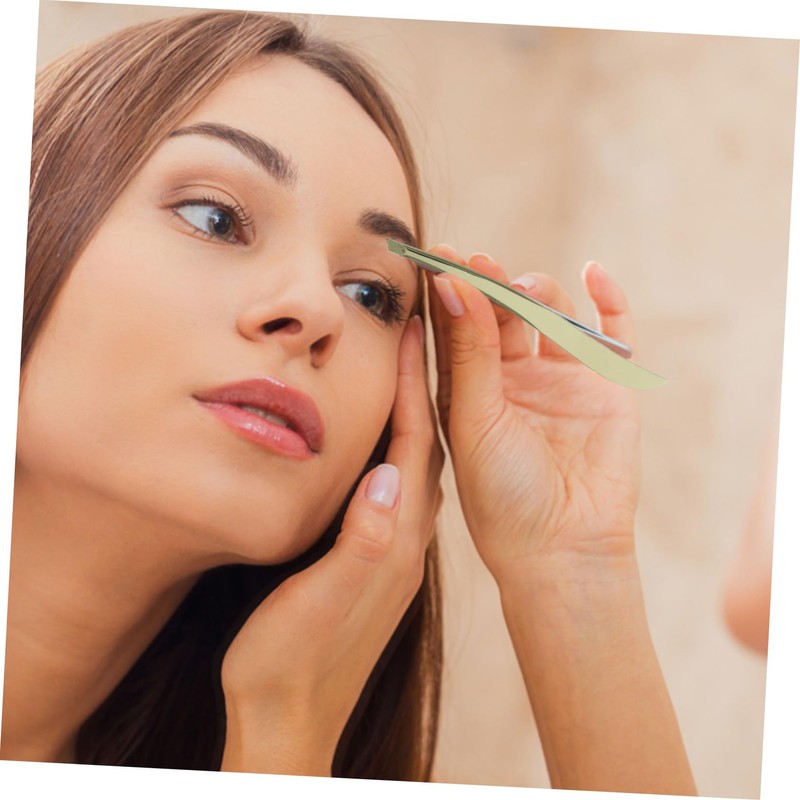 FOMIYES Stainless Steel Eyebrow Tweezers for Women Professional Grooming Tools