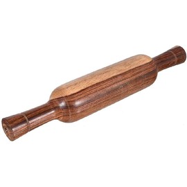 Hardwood Dough Roller with Easy Grip Handles | Wooden Rolling Pin,Belan,Belna,Traditional Belan for Roti, Chapati, Dough, Pastry – pack of 1