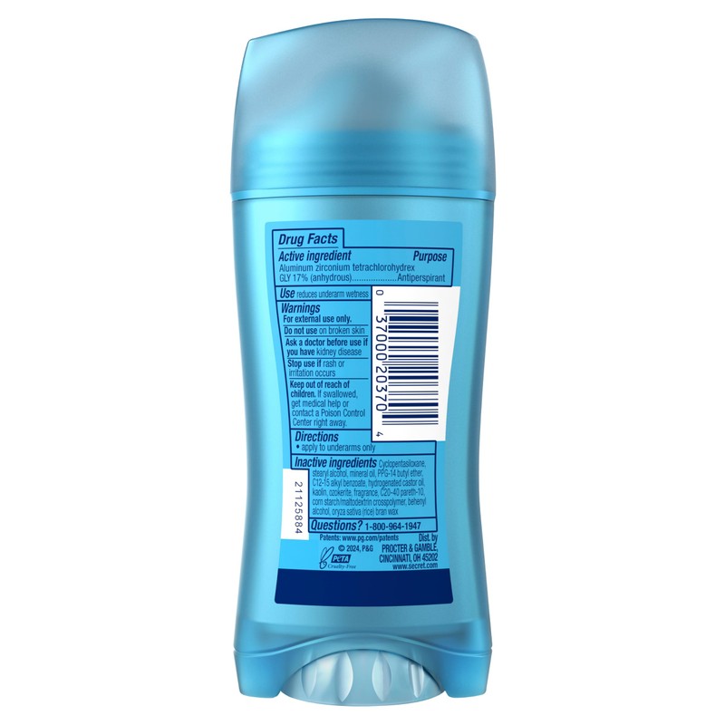 Secret Fresh Antiperspirant Deodorant for Women, 72hr Breathable Sweat &