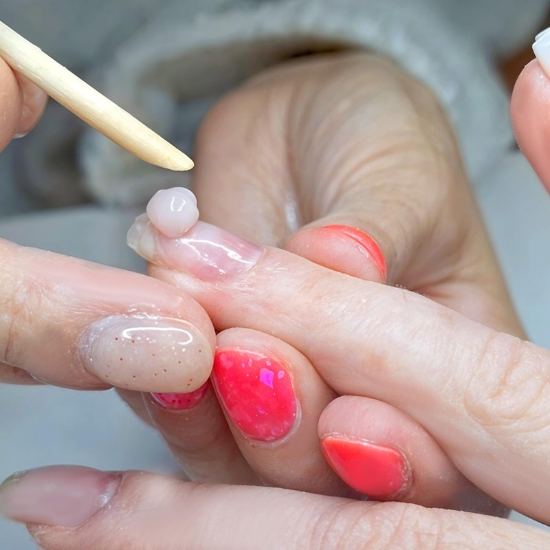 400 PCS Orange Wood Nail Sticks, 4.5 Inch Wooden Cuticle