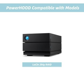 PowerHOOD 12V AC/DC Adapter Compatible with LaCie 2big RAID STHJ4000800 STHJ8000800 STHJ16000800 STHJ36000800 External Hard Drive Desktop 4TB 10TB 36TB 40TB 48TB Power Supply Cord Charger Cable PSU