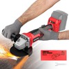 MtiolHig Cordless Angle Grinder Compatible with Milwaukee 18V Battery: Brushless