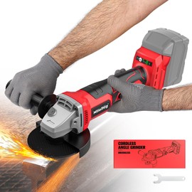 MtiolHig Cordless Angle Grinder Compatible with Milwaukee 18V Battery: Brushless Grinder Tool - Small Angle Grinder for 4-1/2" Wheels, 3 Variable Speed Settings for Cutting, Grinding, Polishing