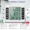 OQIMAX Fridge Thermometer, Freezer Thermometer with Alarm, Digital Fridge Thermometer