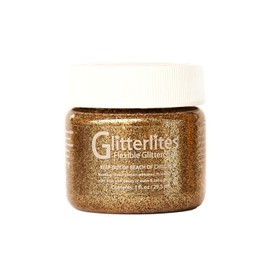 Angelus Glitterlites Flexible Glittercoat 29.6ml Bottle - Desert Gold