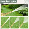 Twinkle Star Heavy-Duty Brass Adjustable Twist Hose Nozzle, High Pressure