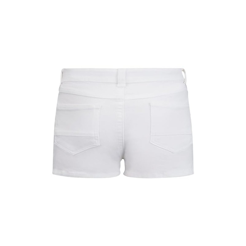 Retour Denim de Luxe Girls' Samantha Denim Shorts, optical white
