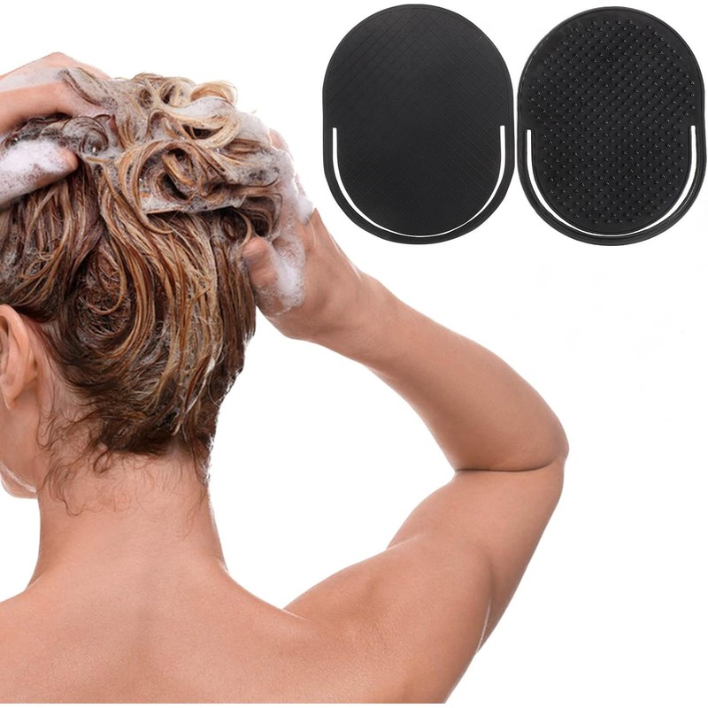 12 Piezas Peine de Masaje para Hombres Negro, Plástico, Portátil