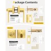 Tinewa Brushed Gold Keyed Alike Front/Exterior Door Lever with Single