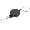 Llavero retráctil de acero inoxidable de 60 cm, cuerda de