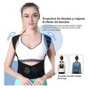 Corrector Postura Ortopédico Lumbar Espalda Ajustable Faja Negro Xl