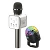 Party2Go Bluetooth Karaoke Microphone and Disco Ball Set (Black)