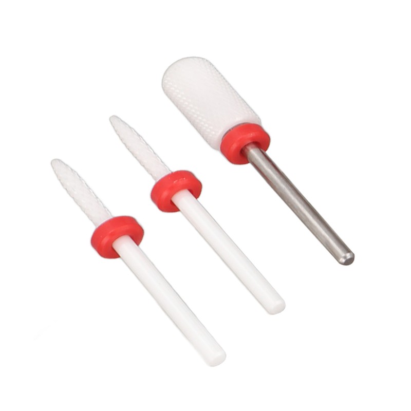 10pcs Nail Art Drill Bits Set Remove Nail Glue Stainless