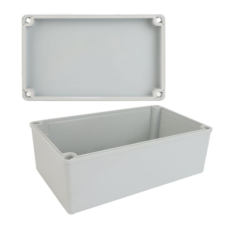 Power Junction Box with Mounting Plate ABS Plastic DIY Electrical