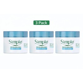Crema para dormir Simple Water Boost Skin Quench 3 paquetes, 1,7 oz                                                                                   