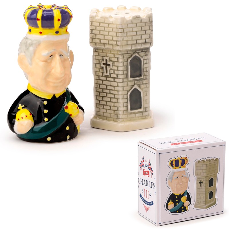 King Charles III Salt & Pepper Set