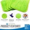 Reusable Microfibre Mop Pads Refills Compatible with Flash Power Mop,