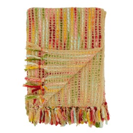 SARO LIFESTYLE Rainbow Throw Blanket