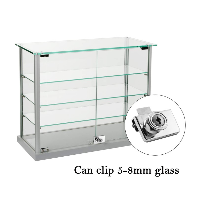 LDEXIN Double Door Display Cabinet Lock with Keys, Zinc Alloy