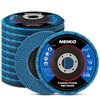 NEIKO 11258A 10 Pack Jumbo Zirconia Flap Discs 4-1/2 for