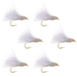The Fly Fishing Place CDC Blue Winged Olive Emerger BWO Trout Dry Fly Fishing Flies - Set of 6 Flies Size 16