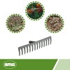 Amig - Garden Rake | Steel Metal Rake with 14