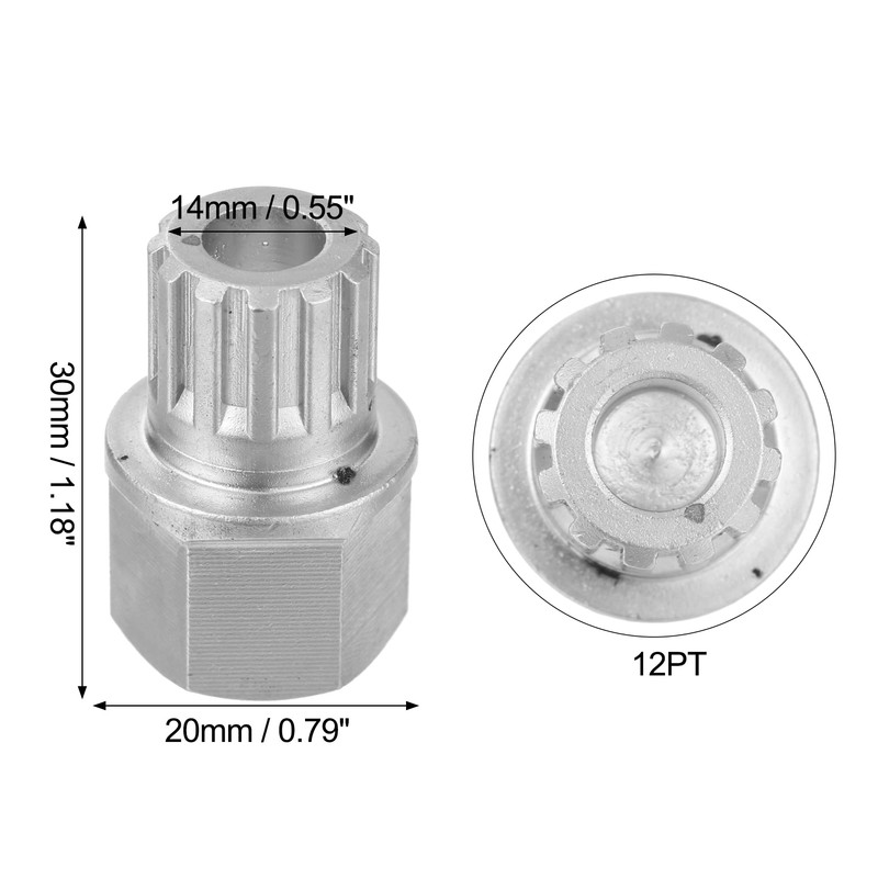 X AUTOHAUX 57/12PT Anti Theft Wheel Lock Lug Nut Screw