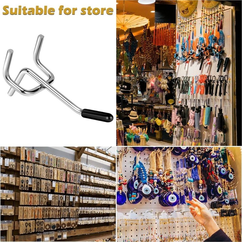 NISHZHU Pegboard Hooks 55 Pack 2 Inches, Peg Board Hooks