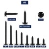 #8 x 3/4" Wood Screw 100Pcs Truss Head Phillips 18-8