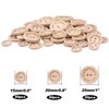 Wooden Buttons, 150 Pieces Buttons Handmade, 2 Holes Natural Wooden