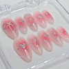 Holographic iron taste handmade nail tips - Coffin / 홀로그램