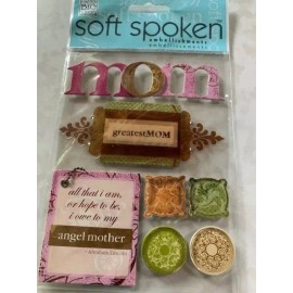 SOFT SPOKEN ME & MY BIG IDEAS 3D STICKERS HAPPY BIRTHDAY RENEE- MOM