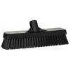 Vikan 70609 Deck Scrub, 11-3/4" Polyester Bristle, Black