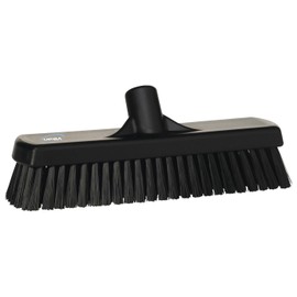 Vikan 70609 Deck Scrub, 11-3/4" Polyester Bristle, Black