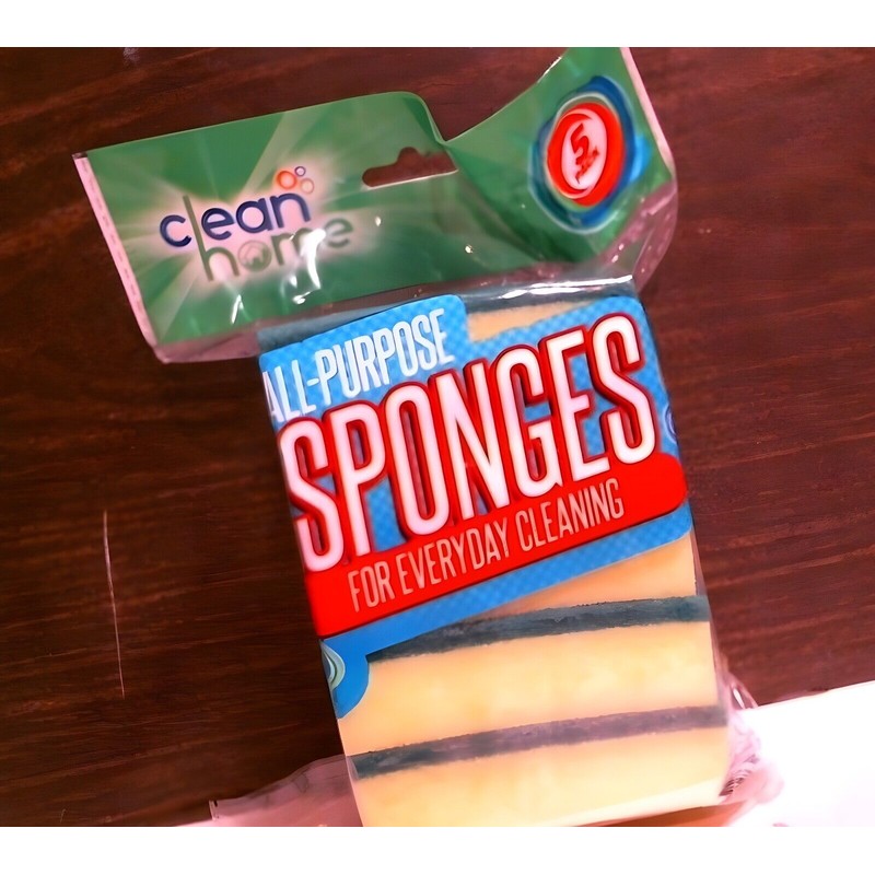 Home Smart HS-01933 All-Purpose Sponges, 5 ct, Everyday Cleaning, FS