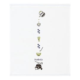 Contex Imabari Towel, Hand Towel, Hot Towel Handkerchief, Cloth Good, Hagoromo Gauze, Bunbuku Tea Pot, Blue, Approx. 13.0 x 15.0 inches (33 x 38 cm)