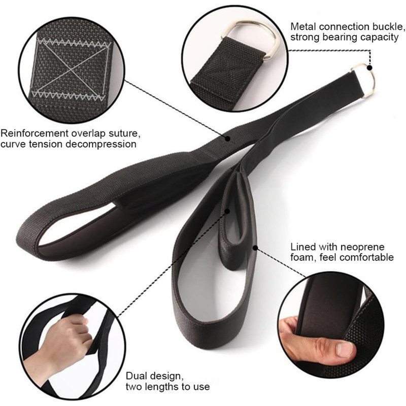 RODISHOMM Tricep Rope Cable Attachment – 29" & 28" Adjustable
