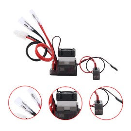 Sharplace 320A 7.2V-16V Brushed ESC Speed Control for 1/10 RC Car/RC Boat, Electronic Speed Controller with Heatsink