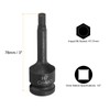sourcing map 2pcs H7 (7mm) Hex Impact Bit Socket 1/2"