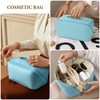 NAKODU Travel Makeup Bag,Large Capacity Cosmetic Bags for Women,Waterproof Portable