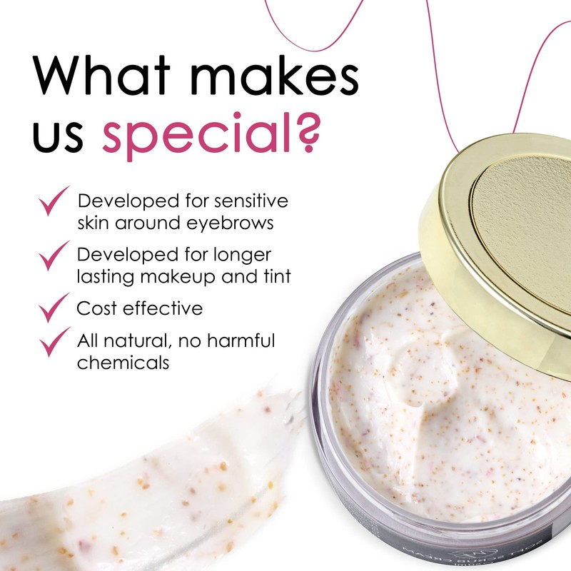 Gentle Eyebrow Scrub for Preparing Eyebrow Makeup & Eyebrow Colouring