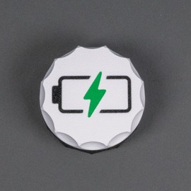 Generisch PocketRoller – Handy-Zubehör, Kompakter Kabelroller für USB, Lightning & Ladekabel, für Reisen, Büro & Alltag, unterschiedlichen Motiven, Ordnung für ihre Tasche (Battrie Ladeanzeige)