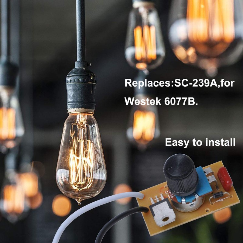 SC-239A Switch 200 Watt Manual Dimmer Replacement Kit for Wes-tek