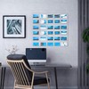 Hillban Acrylic Business Card Holder Wall Mount Clear Sticker Display