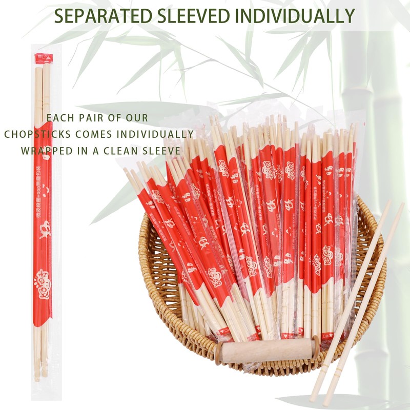 Disposable Bamboo Chopsticks, 9 Inch, 1200 Pairs
